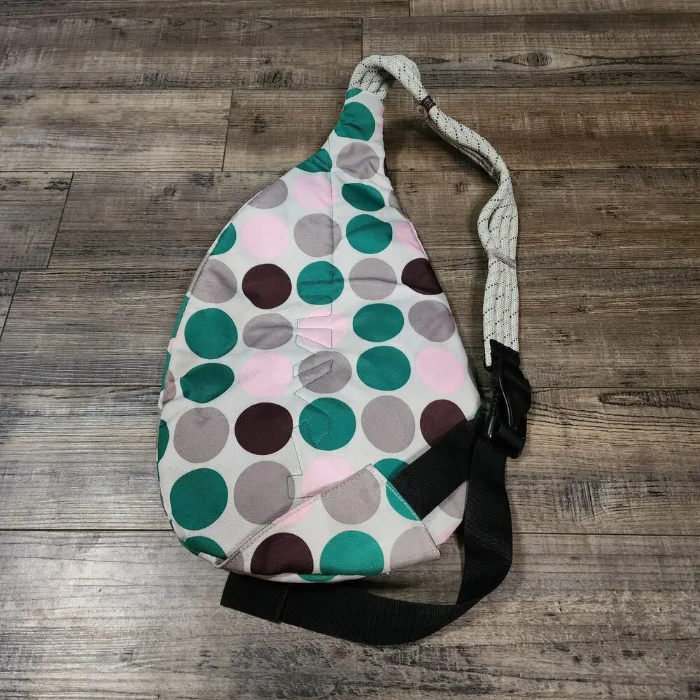 Kavu Polka Dot sling bag backpack green pink grey black 2584
